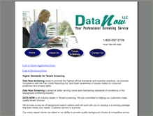 Tablet Screenshot of datanowscreening.com